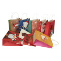 Recycle Kraft Paper Printing Christmas Gift Bag for Shopping